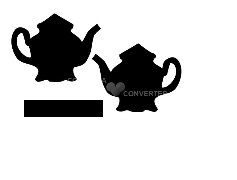Teapot silhouettes from a kitchen tea vector collection