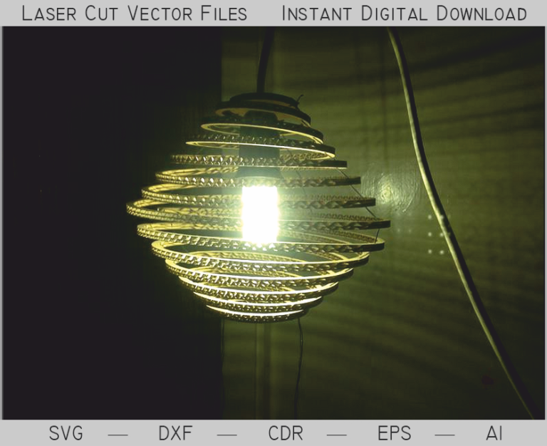 Illuminated spiral wooden pendant lamp shade