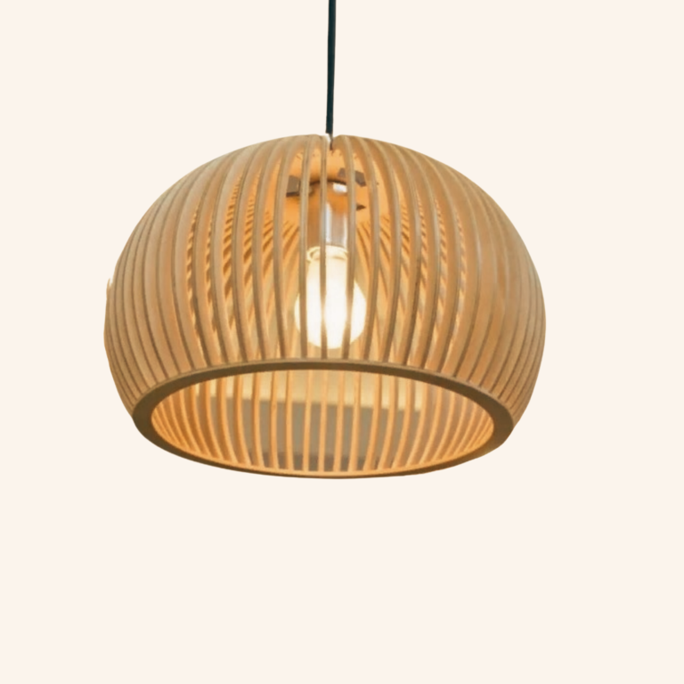 Ribbed Dome Pendant Lamp SVG and DXF Files project preview