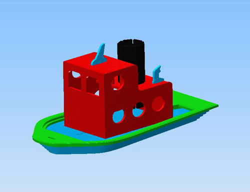 Tugboat 3D Puzzle EPS Model project preview