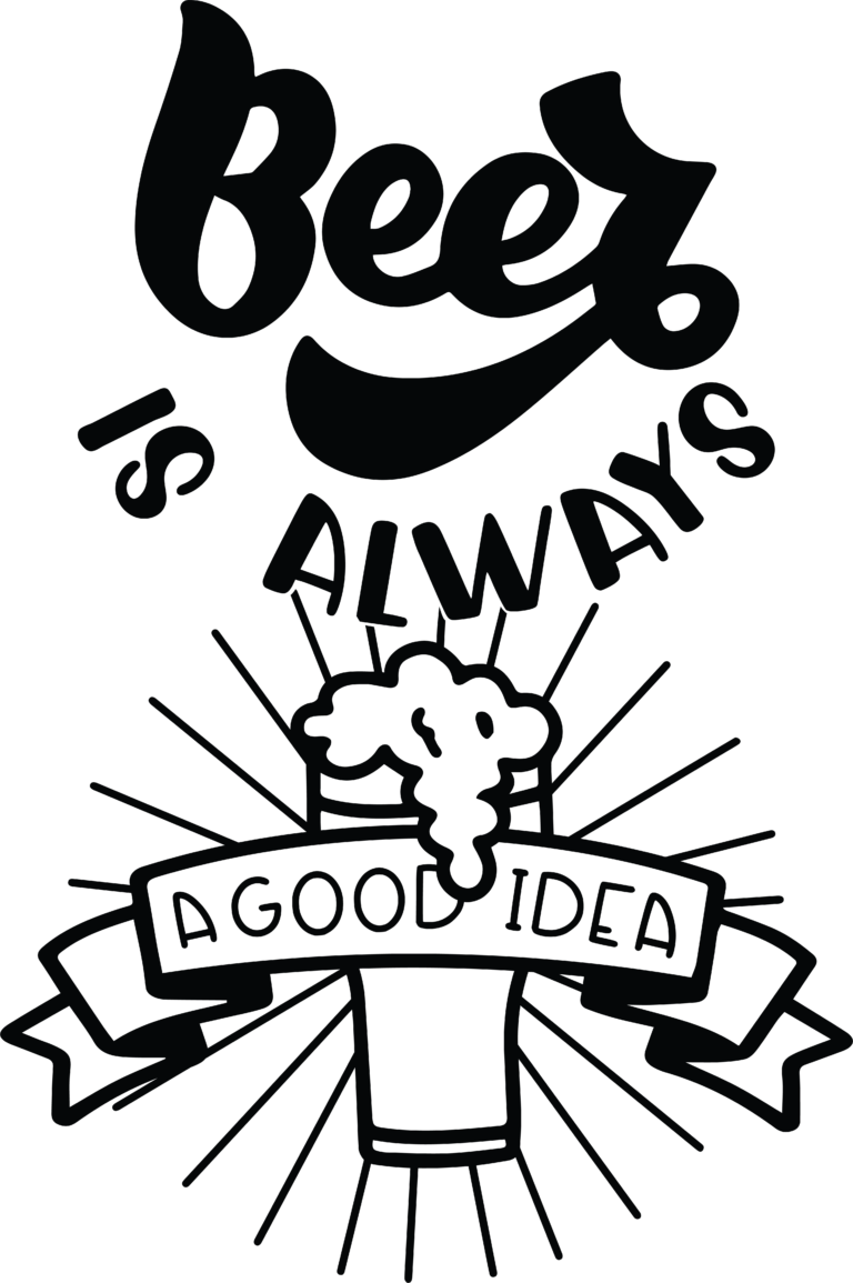 Beer is always a good idea decorative quote design