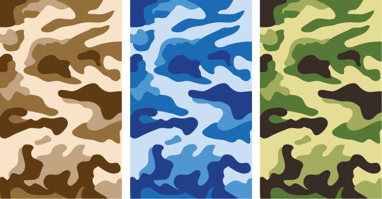 Camouflage Pattern SVG, AI and EPS Vector Files project preview