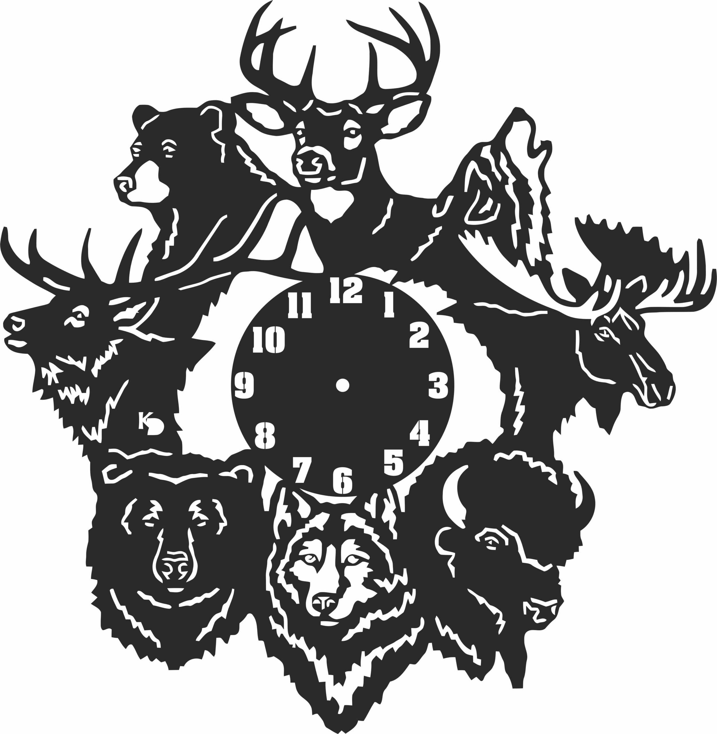 Black Royal Flush playing-card wall clock design