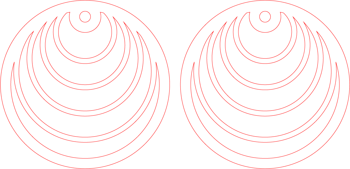 Circular Earring SVG, DXF and CDR Collection project preview