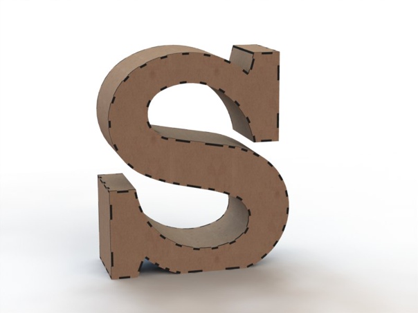 3D Alphabet Letter CDR Files for Laser Cutting project preview