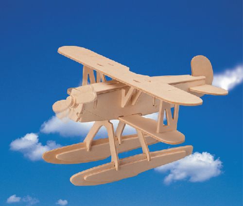 Wooden Pontoon Biplane DXF Model Plan project preview